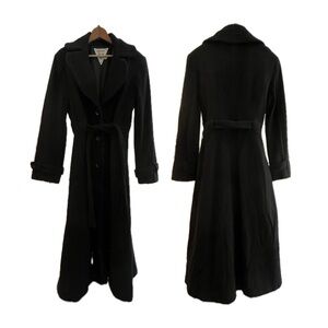 Vintage Marvin Richards Black Cashmere Belted Coat